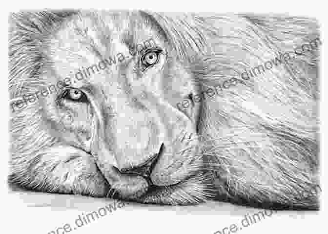 A Graphite Drawing Of A Lion, Showing The Use Of Pencil Strokes To Create The Texture Of Its Fur Drawing Animals: How To Create Realistic Drawings Of Animals Using Graphite Pencils