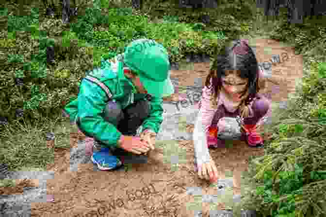 A Group Of Excited Children Embarking On A Treasure Hunt, Symbolizing The Thrill Of Exploring And Discovering Hidden Treasures. Discover The Treasures In The Ground