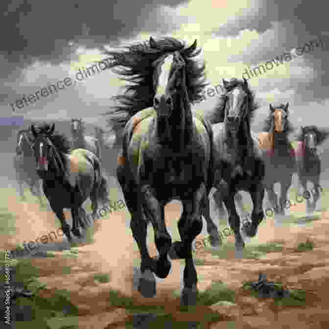 A Group Of Horses Running Through A Meadow, Their Manes And Tails Flowing In The Wind, Symbolizing The Freedom And Spirit Of The Wild. Moondance: 14 (Horses Of Half Moon Ranch)