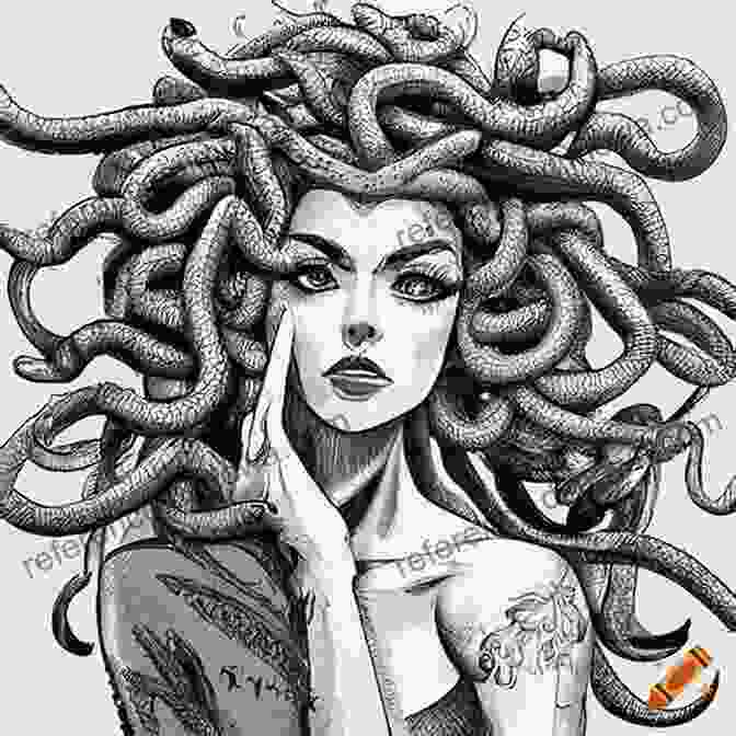 A Striking Illustration Of Medusa, With Her Serpentine Hair And Piercing Gaze The Irony Of Immortality: Poetry Collection 1: Mythology (Black Medusa Poetry Collections)