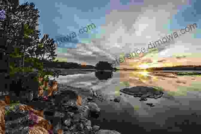 A Stunning Sunset Over A Lake In The Boundary Waters Campfires And Loon Calls: Travels In The Boundary Waters