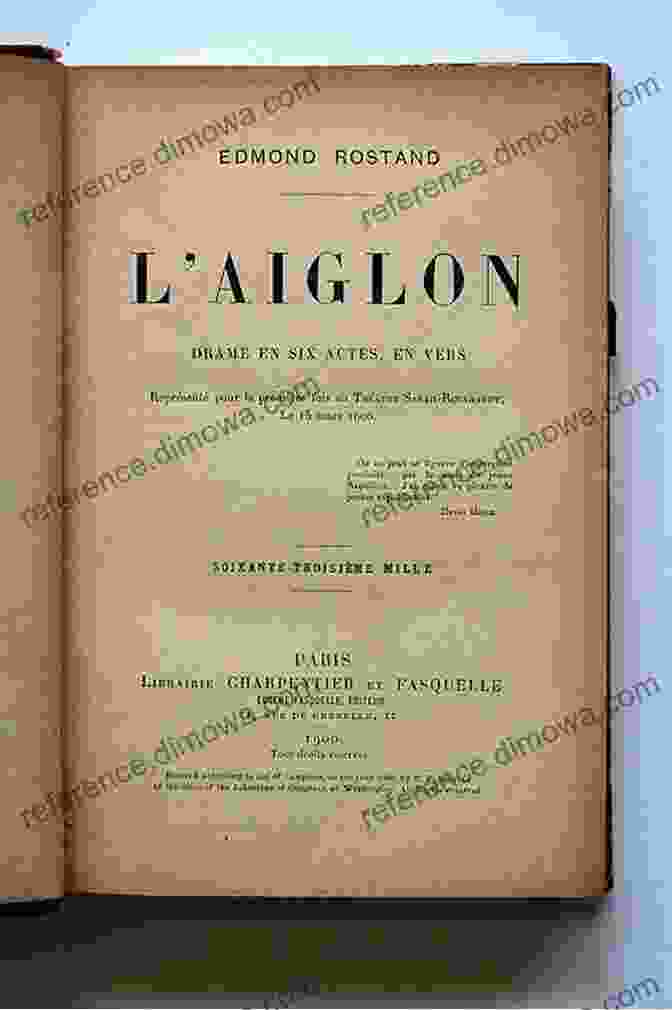 Aiglon Book By Edmond Rostand L Aiglon Edmond Rostand