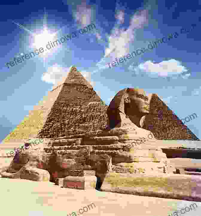 An Awe Inspiring View Of The Majestic Pyramids Of Giza Against A Vibrant Sunset Sky Egypt: Ancient Sites And Modern Scenes