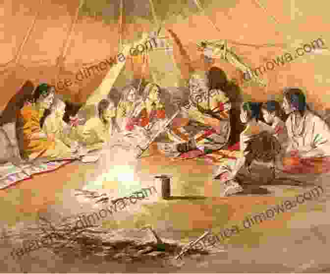 An Image Of A Native American Storytelling Around A Campfire, Surrounded By Mystical Forest Creatures Including Bigfoot The Bigfoot Gang (Benton 1)