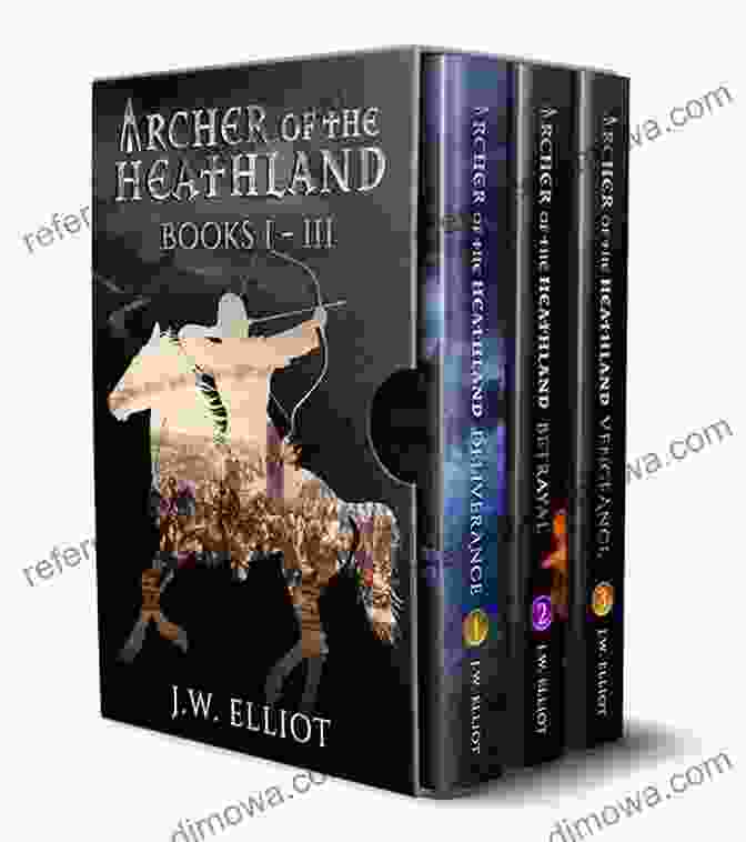 Archer Of The Heathland Betrayal Book Cover Depicting A Shadowy Figure With A Bow And Arrow Archer Of The Heathland: Betrayal (Book 2)