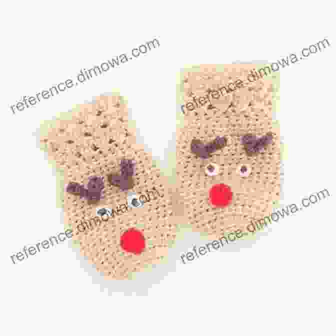 Crochet Christmas Mittens With Reindeer Motif Crochet Christmas Mittens Patterns: Warm And Cute Mittens Crochet Tutorials