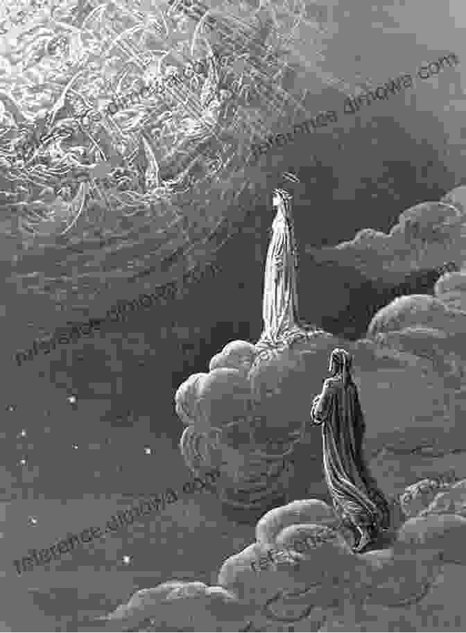 Dante And Beatrice Gazing Upon The Divine Light In The Celestial Sphere Of Paradiso, The Third Canticle Of The Divine Comedy The Complete Works Of Dante Alighieri