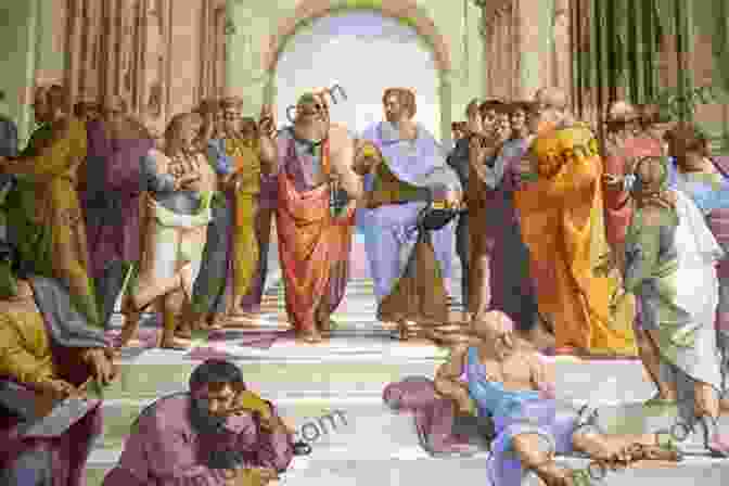 Depiction Of Ancient Greek Philosophers Engaged In Philosophical Discussions PHILOSOPHERS AND PHILOSOPHIES ABHIJEET GUPTA