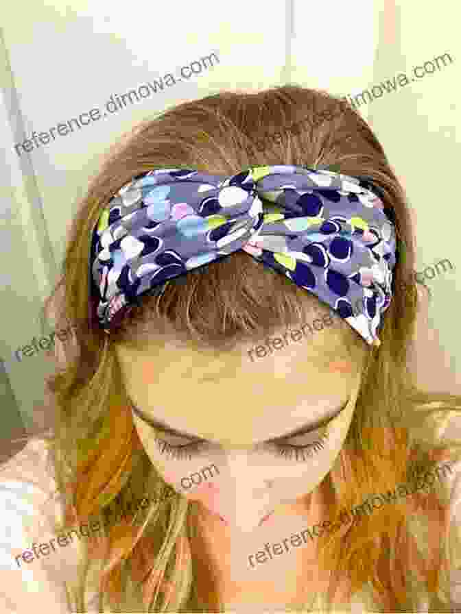 Image Of A Woman Wearing A Handmade Headband With Embroidery Make Your Own Hair Wear: Beaded Barrettes Clips Dangles Headbands