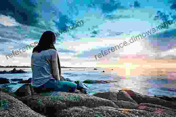 Laudon Sitting On A Rock, Gazing At A Sunset Over A Loch Scrambling A V Laudon