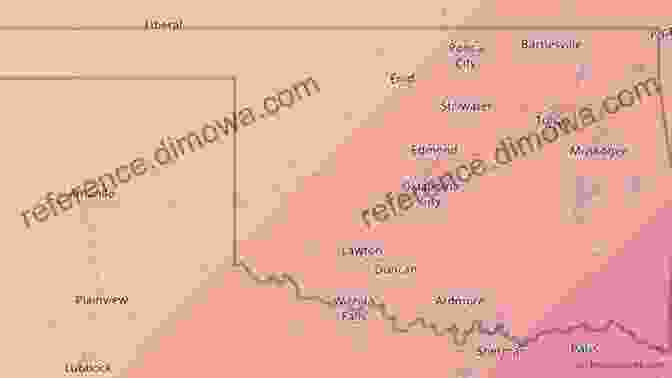 Map Showing Prime Viewing Locations For The Total Solar Eclipse In Oklahoma Oklahoma Total Eclipse Guide: Official Commemorative 2024 Total Eclipse Guidebook (2024 Total Eclipse State Guide Series)