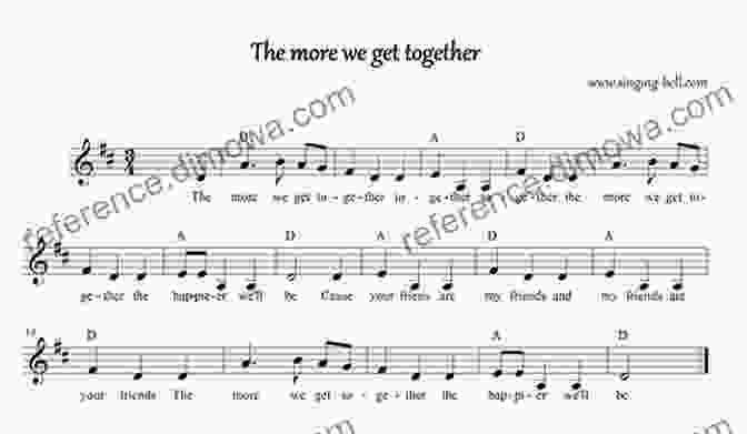 Musical Notation The More We Get Together (Sing Along Silly Songs)