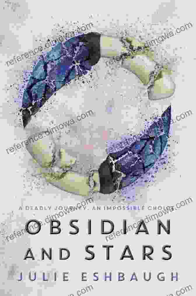 Obsidian And Stars Book Cover: Two Astronauts Stand On A Deserted Planet, Gazing Up At A Distant Star. Obsidian And Stars Julie Eshbaugh