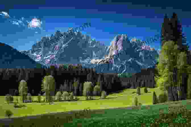 Scenic Mountain Range In Lombardy, With Lush Greenery, Towering Peaks, And A Clear Blue Sky. Experience Northern Italy 2024 A Z R