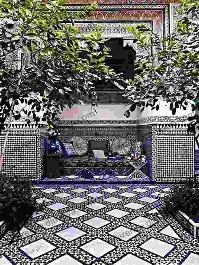 Tiled Moroccan Courtyard With Intricate Mosaic Patterns And Vibrant Lanterns Mr Gandy S Grand Tour: The Uplifting Enchanting Novel By Author And National Treasure Alan Titchmarsh