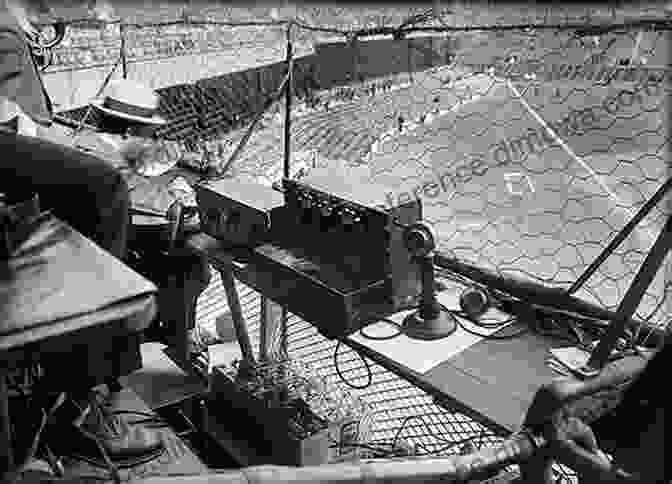 Vintage Photograph Of A Radio Announcer Broadcasting A Sporting Event The Baseball Film: A Cultural And Transmedia History (Screening Sports)